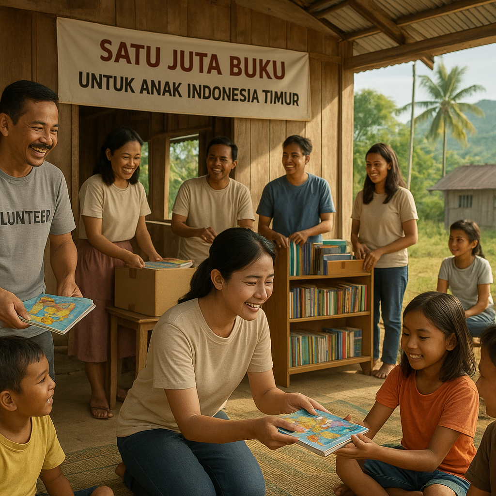 Satu Juta Buku untuk Anak Indonesia Timur