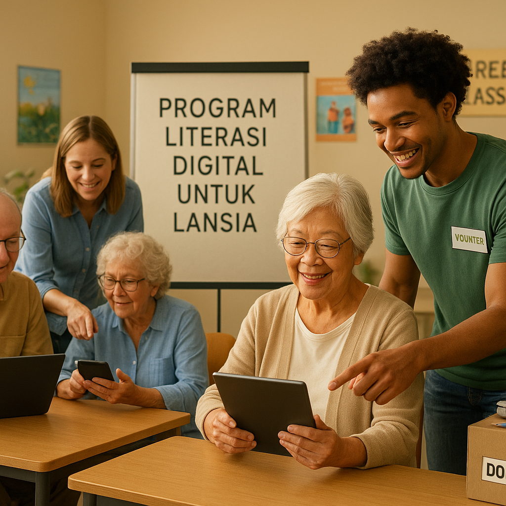 Program Literasi Digital untuk Lansia: Relawan Mudah Dibutuhkan