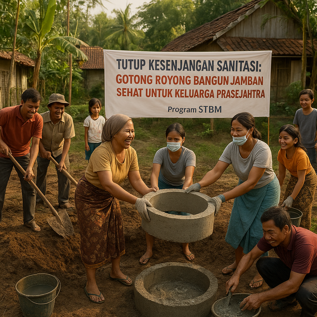 Tutup Kesenjangan Sanitasi: Gotong Royong Bangun Jamban Sehat untuk Keluarga Prasejahtera
