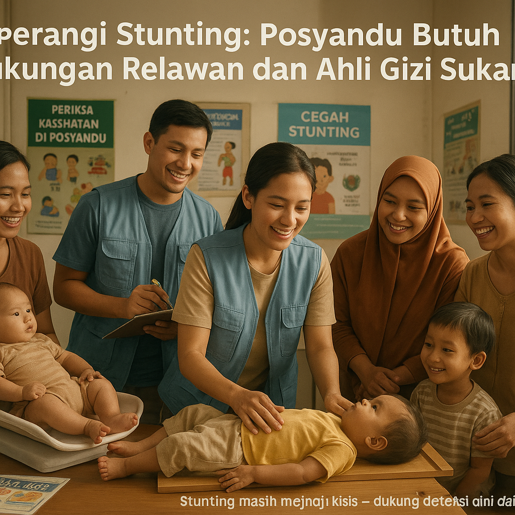 Perangi Stunting: Posyandu Butuh Dukungan Relawan dan Ahli Gizi Sukarela