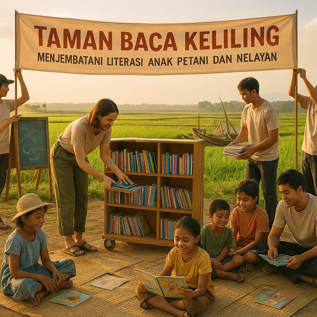 Taman Baca Keliling: Menjembatani Literasi Anak Petani dan Nelayan