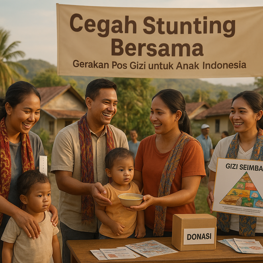Cegah Stunting Bersama: Gerakan Pos Gizi untuk Anak Indonesia