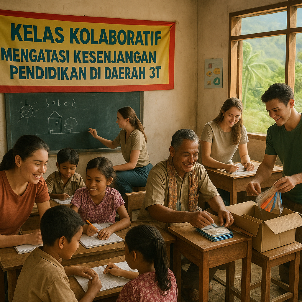 Kelas Kolaboratif: Mengatasi Kesenjangan Pendidikan di Daerah 3T