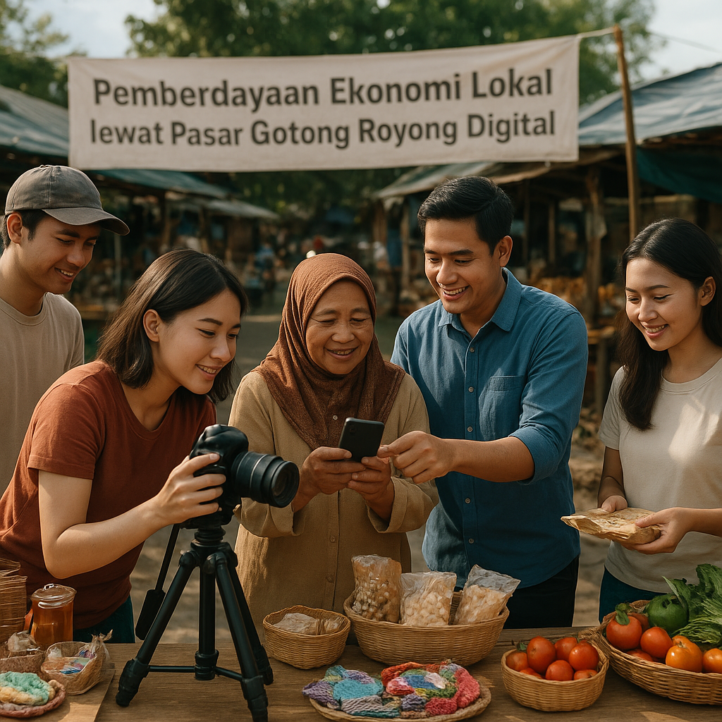 Pemberdayaan Ekonomi Lokal lewat Pasar Gotong Royong Digital