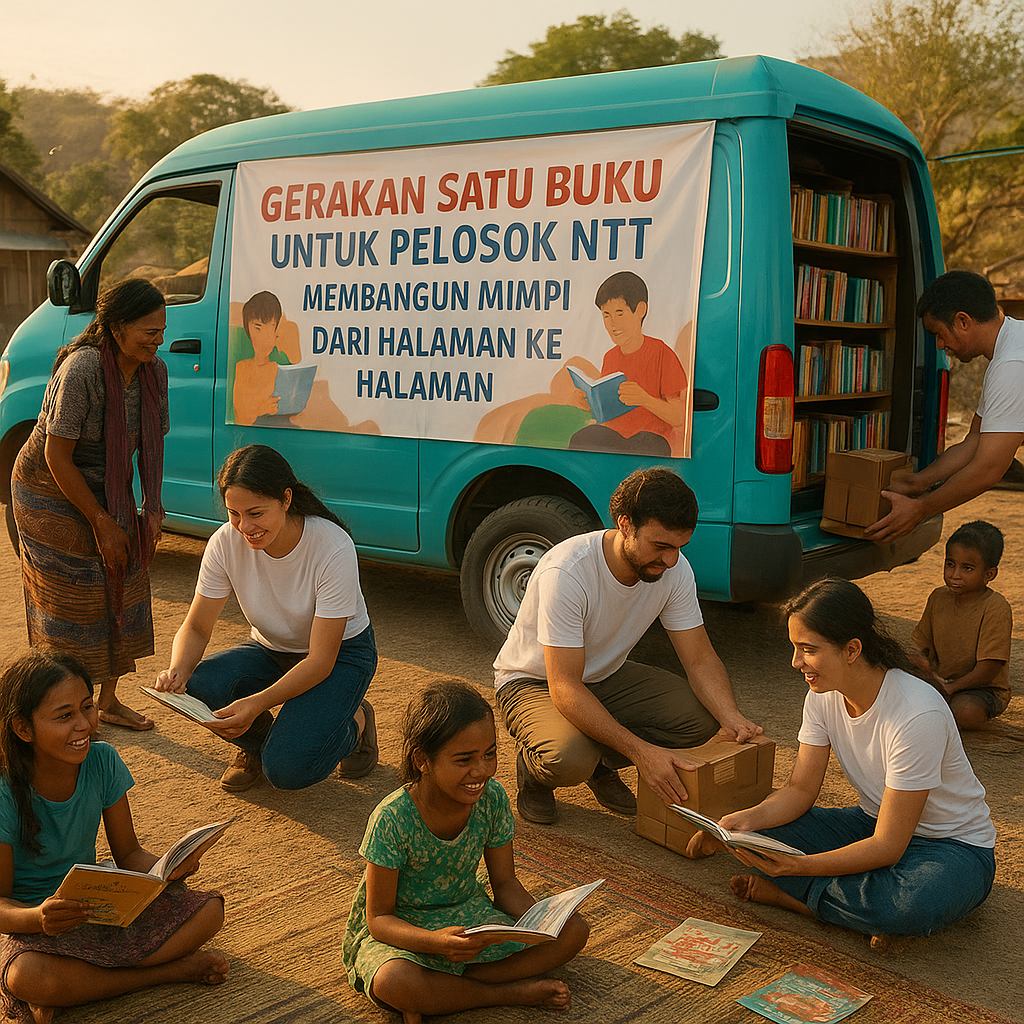 Gerakan Satu Buku untuk Pelosok NTT: Membangun Mimpi dari Halaman ke Halaman
