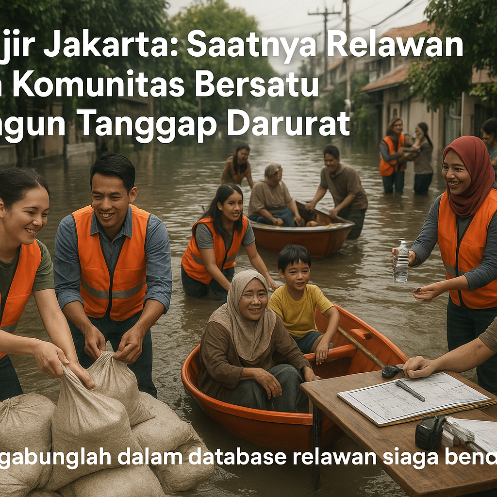 Banjir Jakarta: Saatnya Relawan dan Komunitas Bersatu Bangun Tanggap Darurat