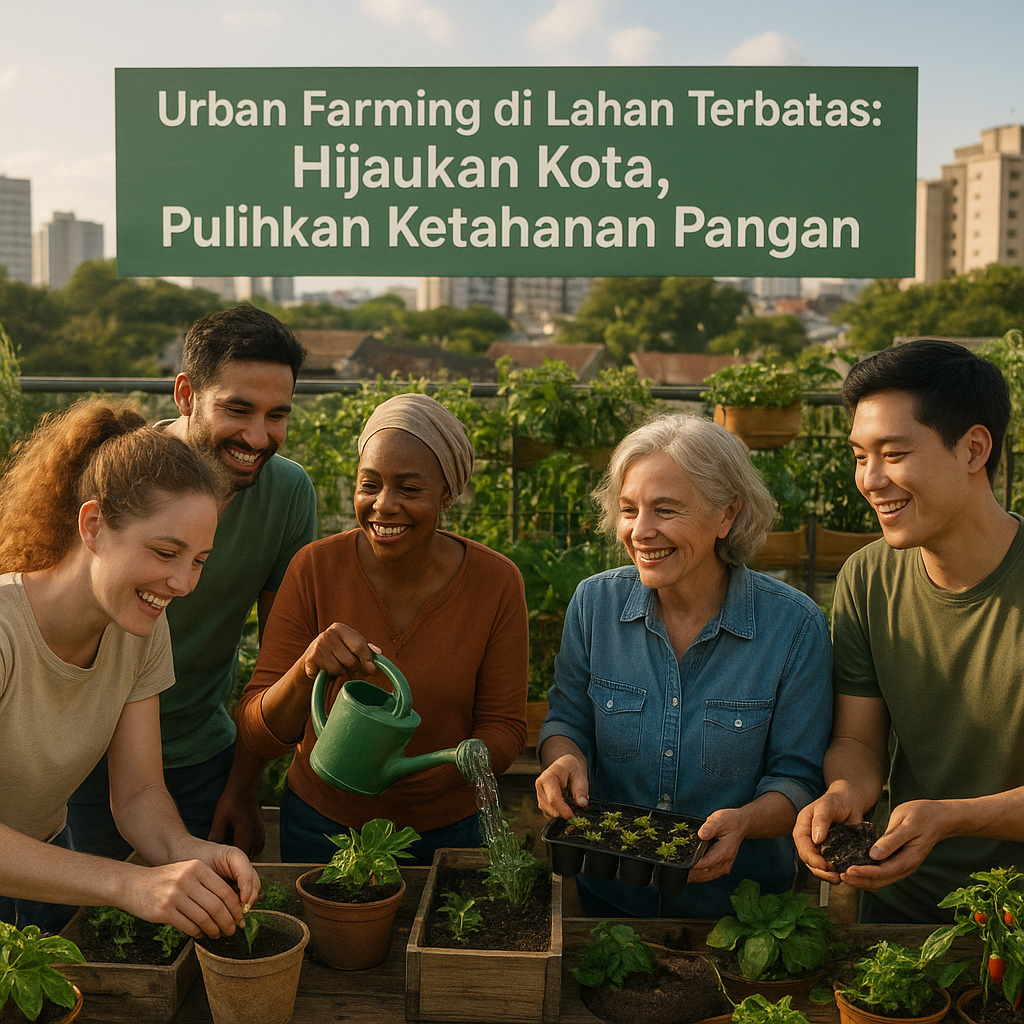 Urban Farming di Lahan Terbatas: Hijaukan Kota, Pulihkan Ketahanan Pangan