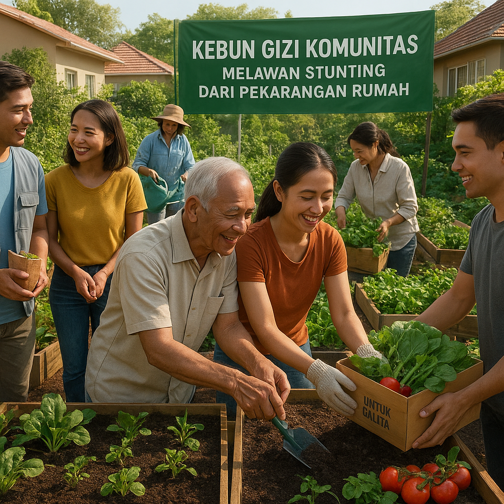 Kebun Gizi Komunitas: Melawan Stunting dari Pekarangan Rumah