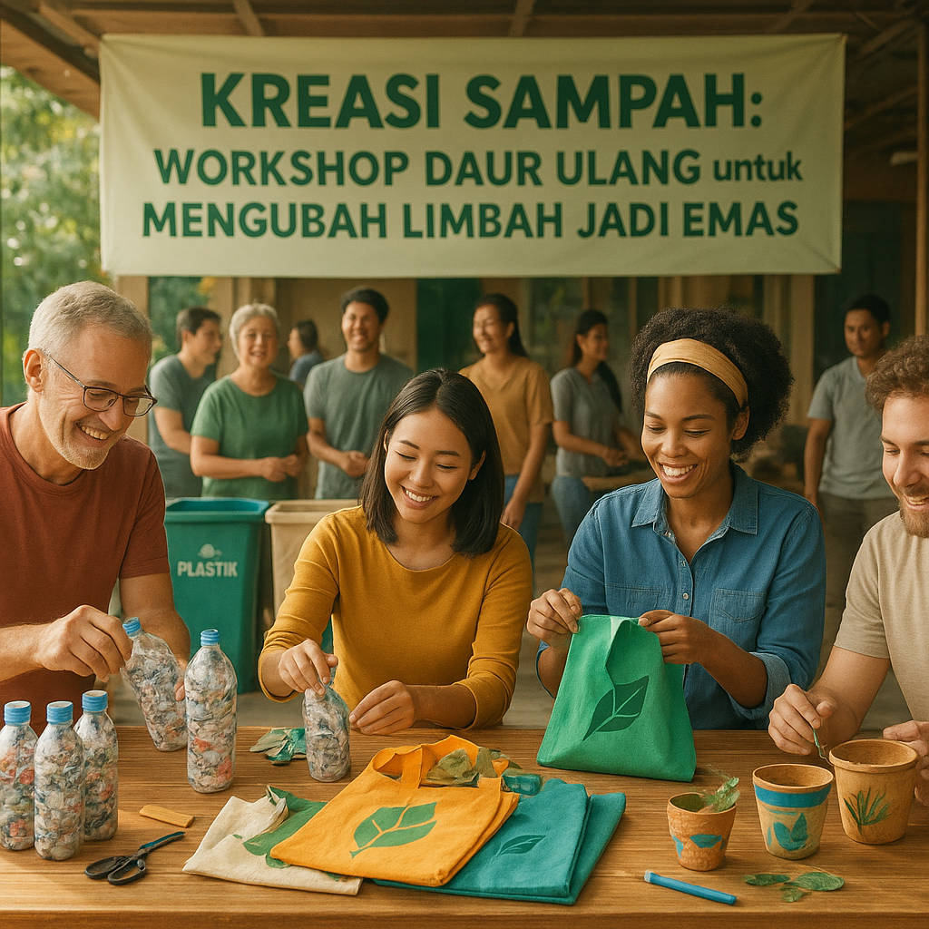 Kreasi Sampah: Workshop Daur Ulang untuk Mengubah Limbah Jadi Emas