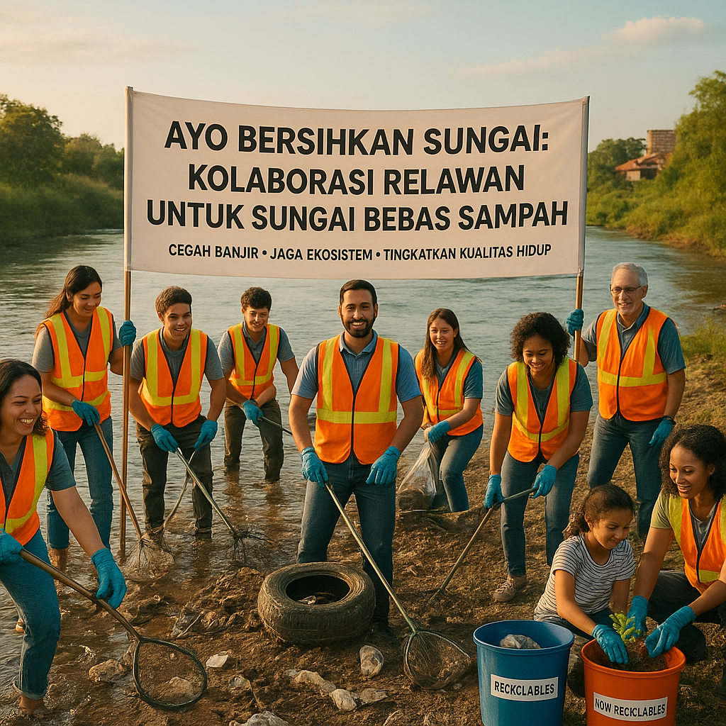 Ayo Bersihkan Sungai: Kolaborasi Relawan untuk Sungai Bebas Sampah