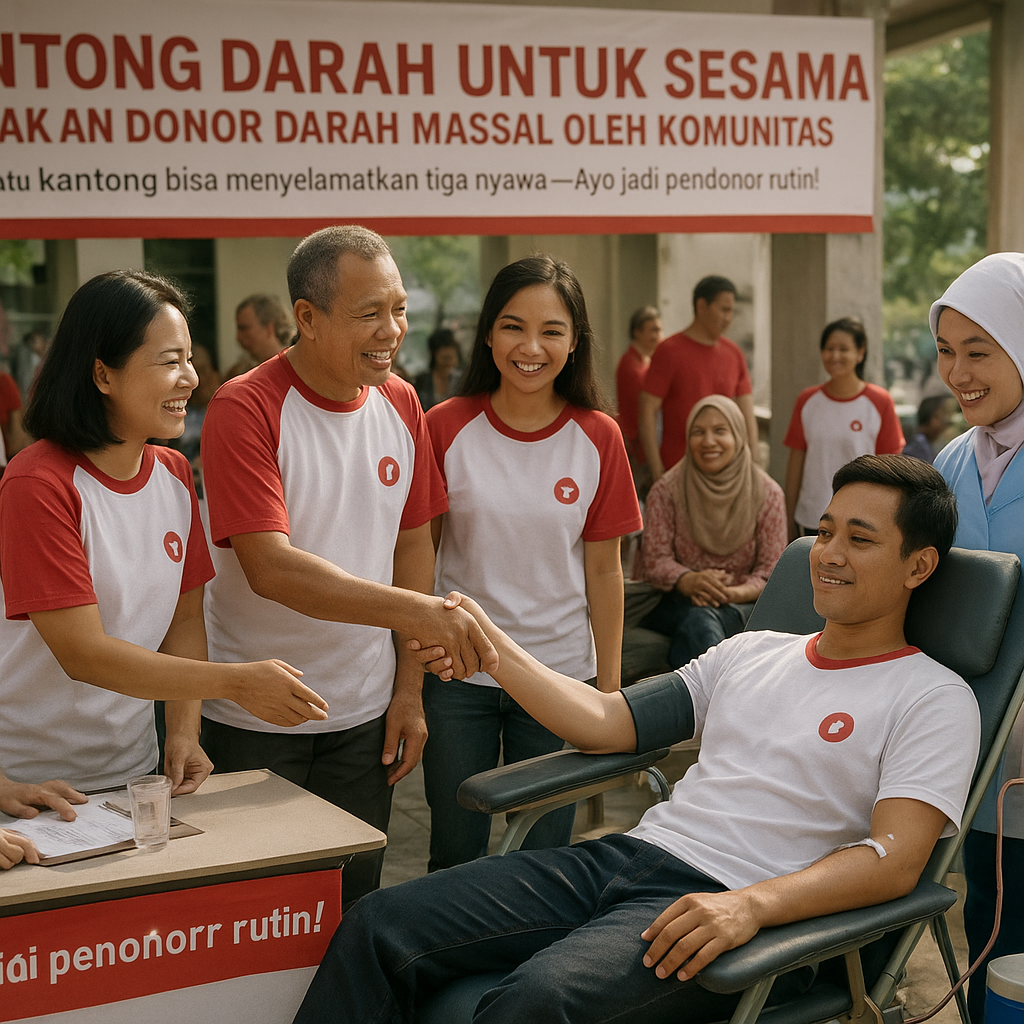 Kantong Darah untuk Sesama: Gerakan Donor Darah Massal oleh Komunitas