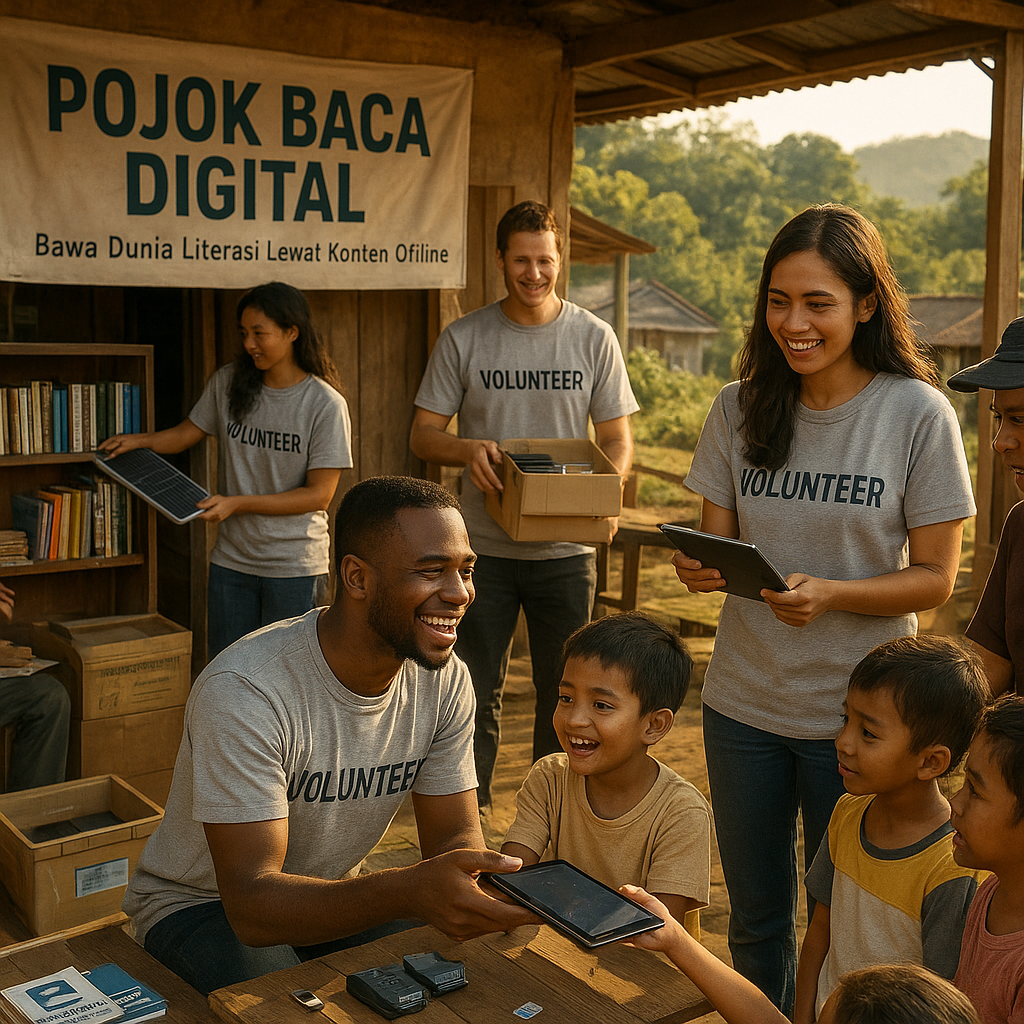 Inisiatif "Pojok Baca Digital" untuk Daerah 3T: Bawa Dunia Literasi Lewat Konten Offline