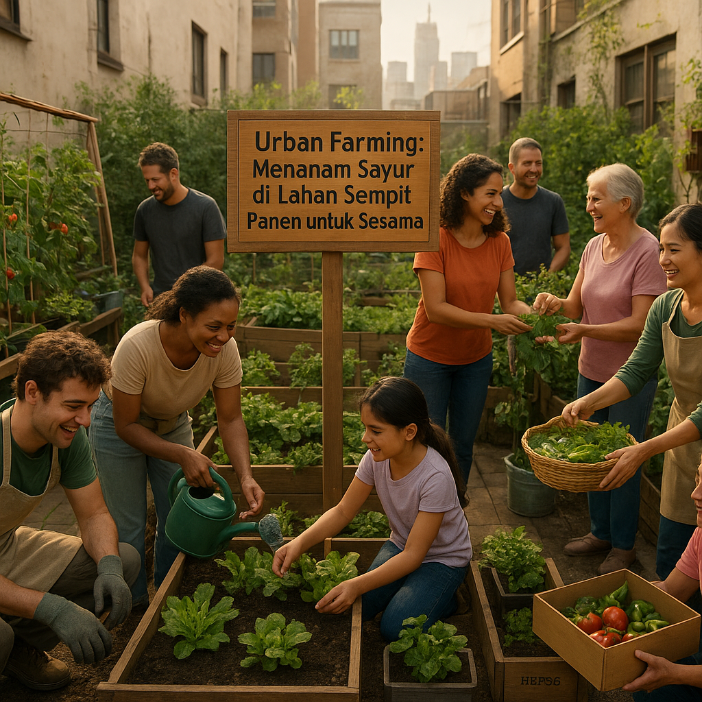 Urban Farming: Menanam Sayur di Lahan Sempit, Panen untuk Sesama