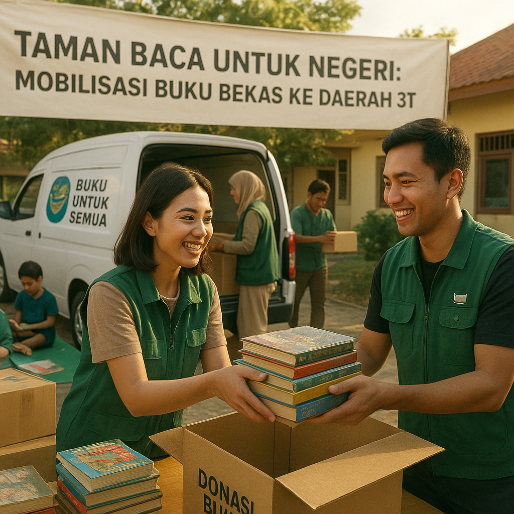 Taman Baca untuk Negeri: Mobilisasi Buku Bekas ke Daerah 3T