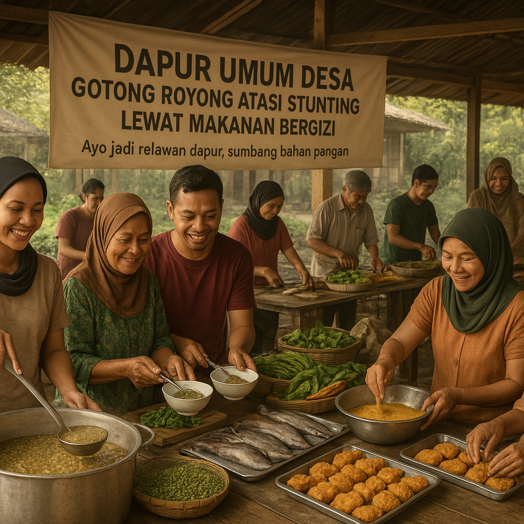 Dapur Umum Desa: Gotong Royong Atasi Stunting Lewat Makanan Bergizi