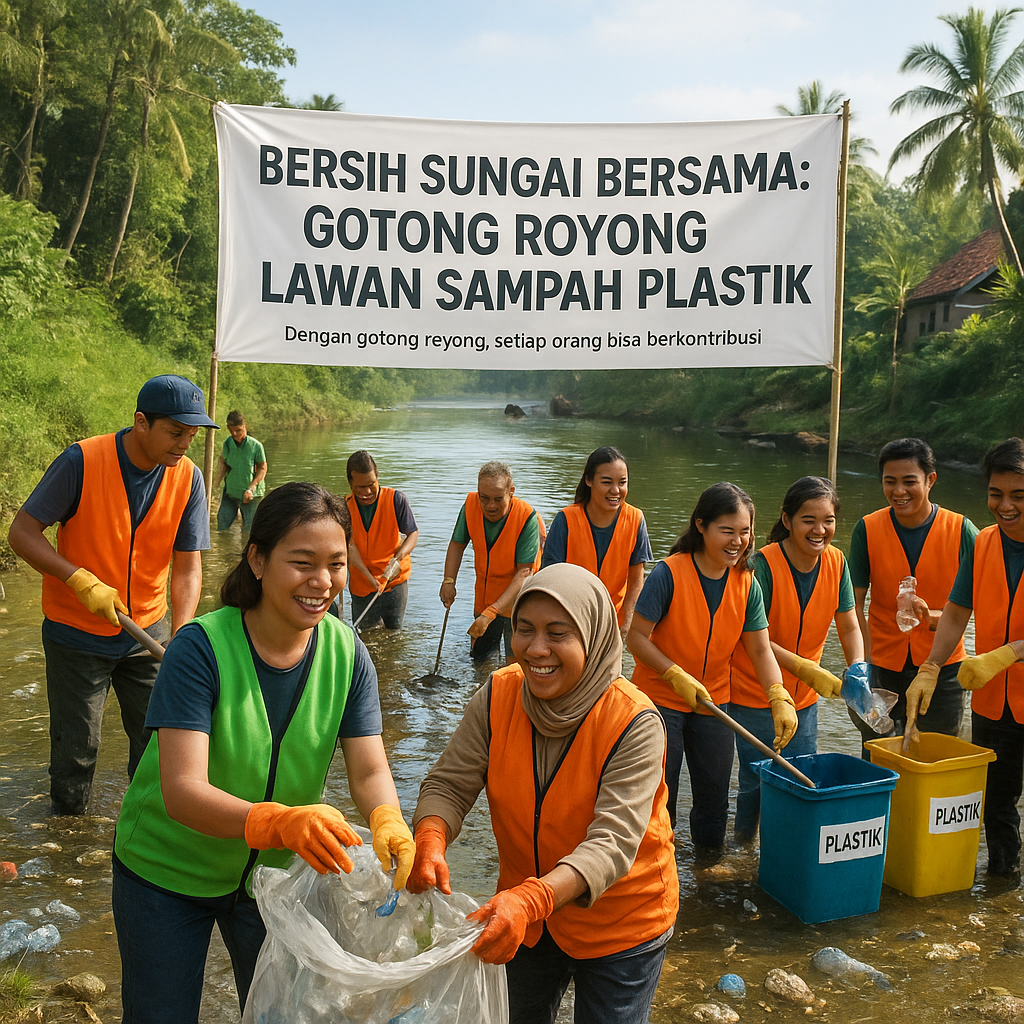 Bersih Sungai Bersama: Gotong Royong Lawan Sampah Plastik