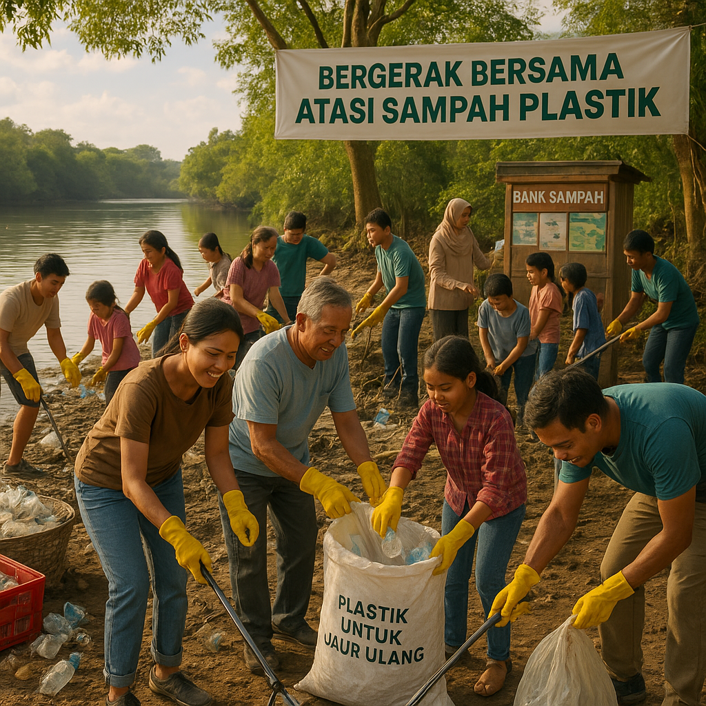 Bergerak Bersama Atasi Sampah Plastik di Daerah Aliran Sungai