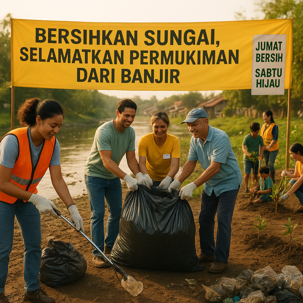 Bersihkan Sungai, Selamatkan Permukiman dari Banjir