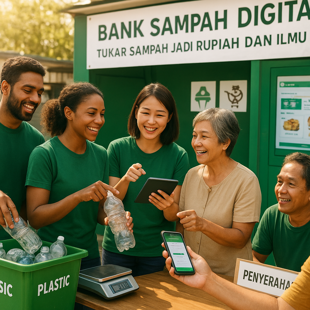 Bank Sampah Digital: Tukar Sampah Jadi Rupiah dan Ilmu