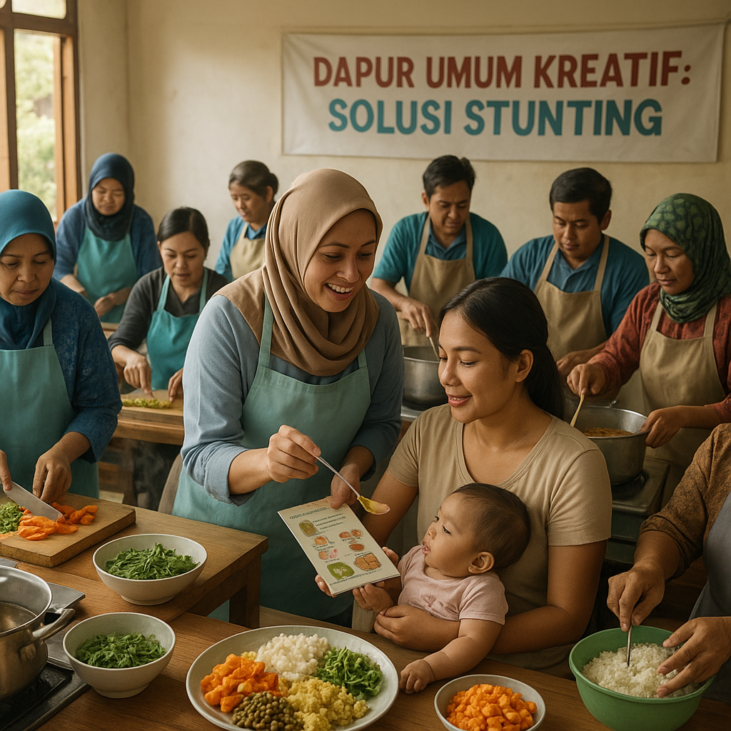Dapur Umum Kreatif: Solusi Stunting dari Relawan dan Ibu PKK
