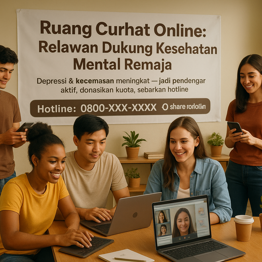 Ruang Curhat Online: Relawan Dukung Kesehatan Mental Remaja