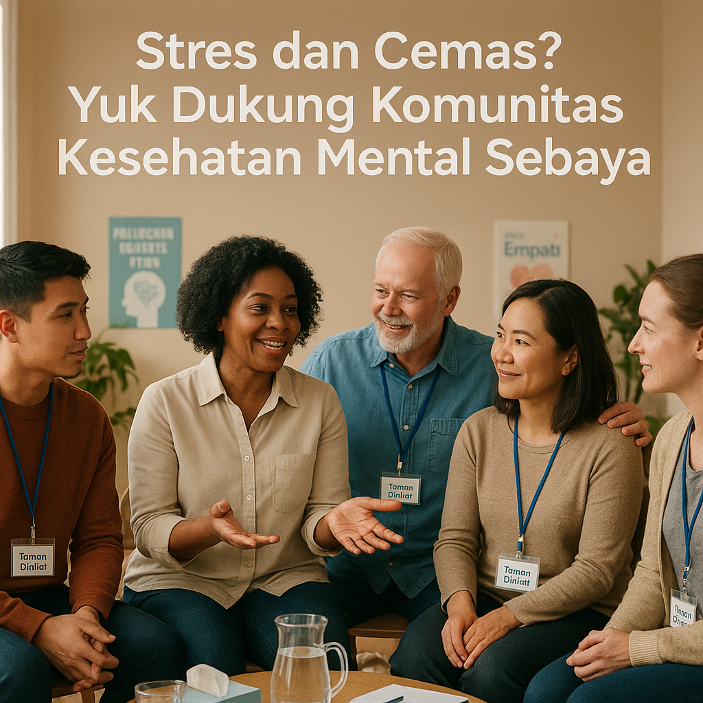 Stres dan Cemas? Yuk Dukung Komunitas Kesehatan Mental Sebaya