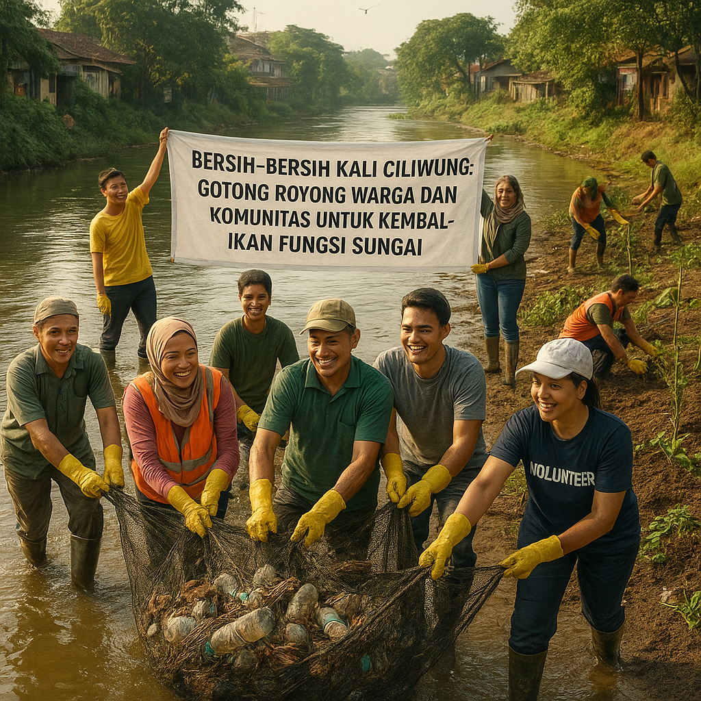 Bersih-Bersih Kali Ciliwung: Gotong Royong Warga dan Komunitas untuk Kembalikan Fungsi Sungai
