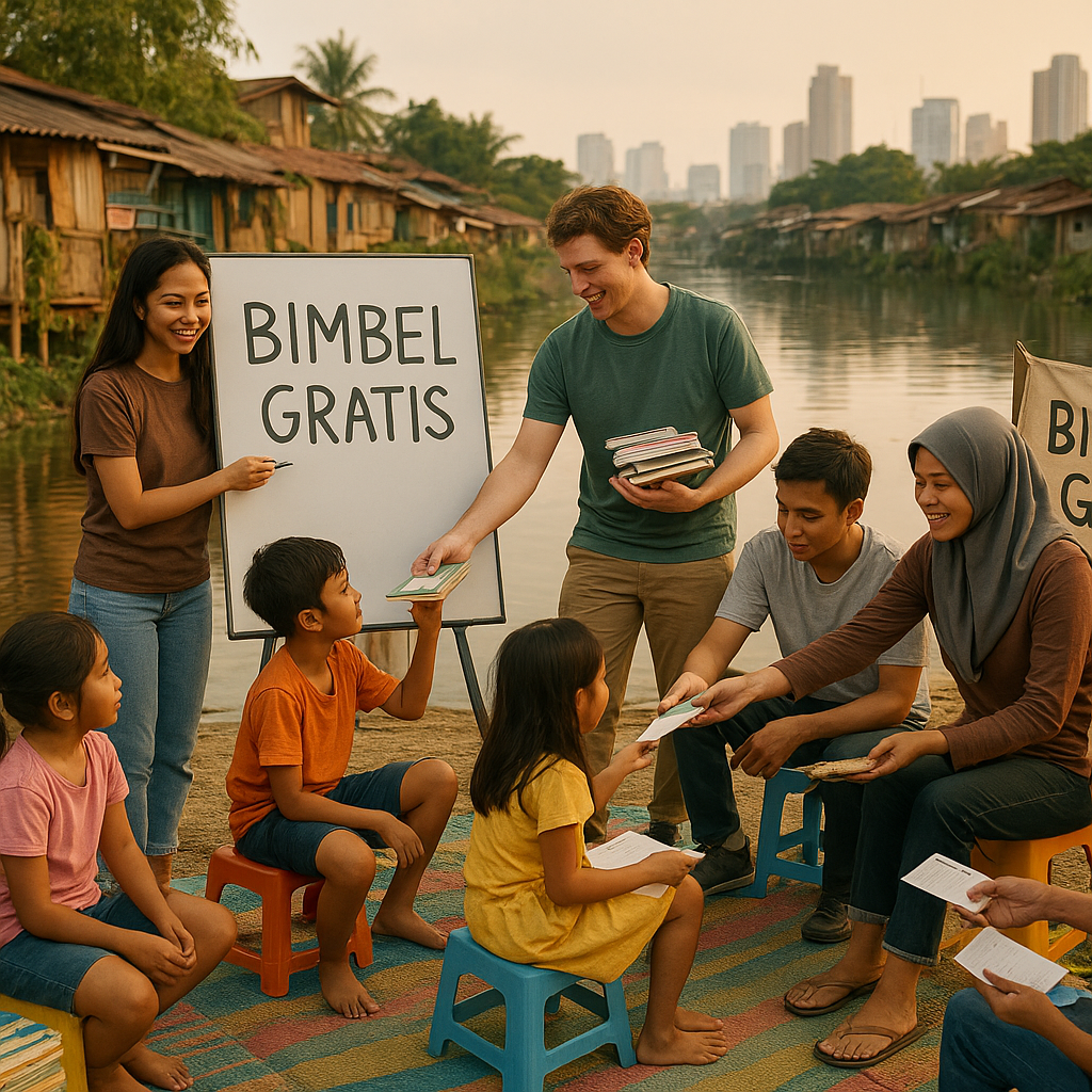 Anak-anak Putus Sekolah di Perkotaan: Gelar Bimbel Gratis Bareng Relawan Muda