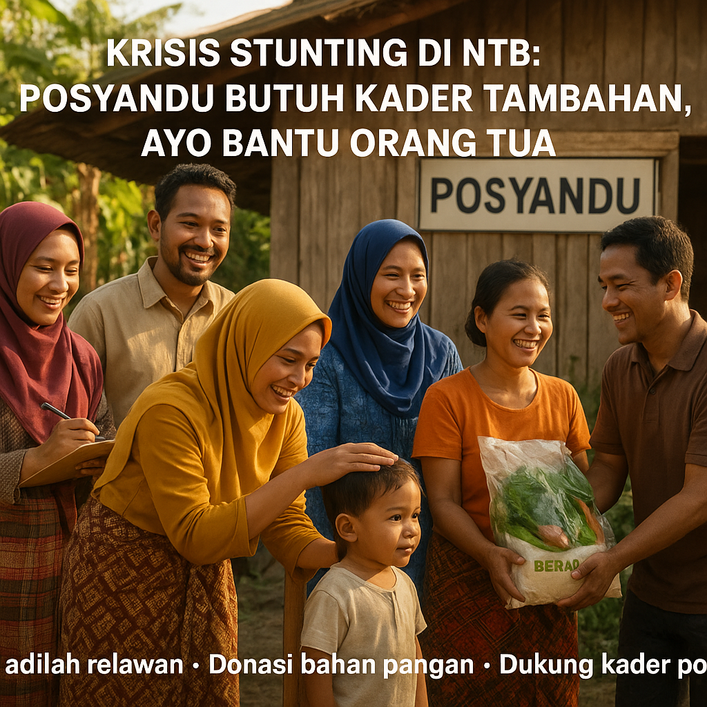 Krisis Stunting di NTB: Posyandu Butuh Kader Tambahan, Ayo Bantu Orang Tua