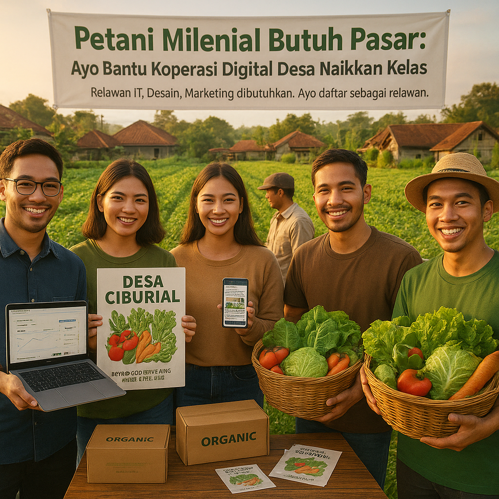 Petani Milenial Butuh Pasar: Ayo Bantu Koperasi Digital Desa Naikkan Kelas
