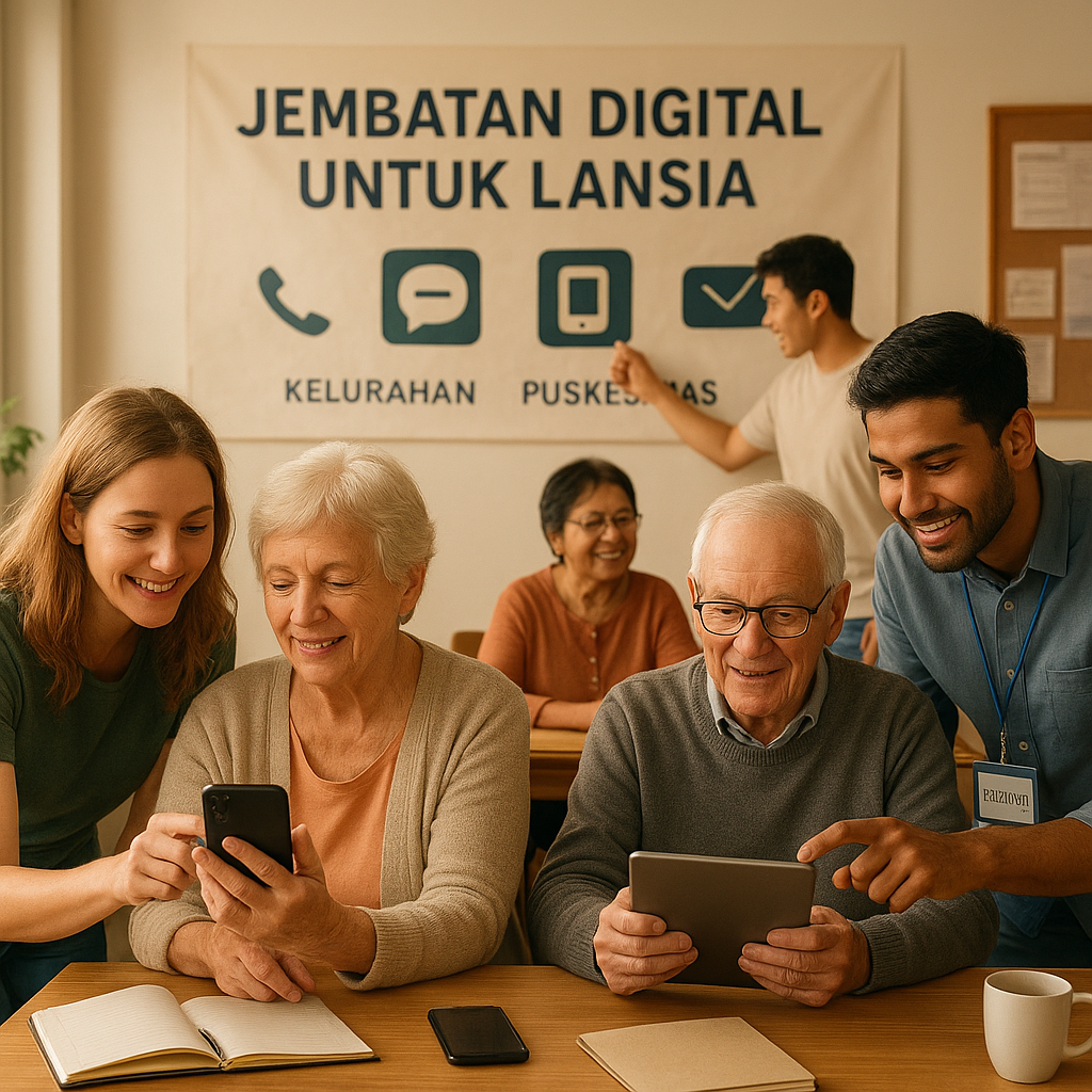 Jembatan Digital untuk Lansia, Relawan Mengajarkan Hal yang Dulu Terasa Sulit
