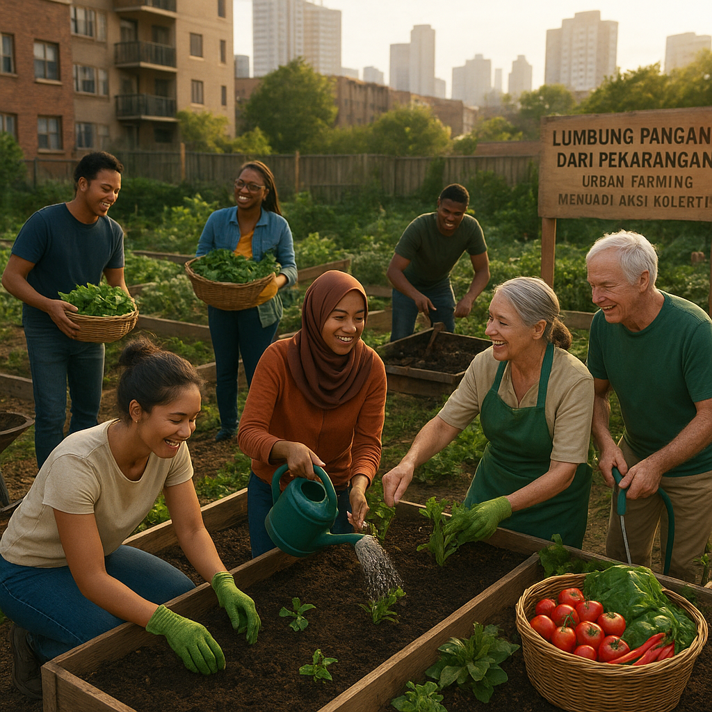 Lumbung Pangan Kota dari Pekarangan: Urban Farming Menjadi Aksi Kolektif