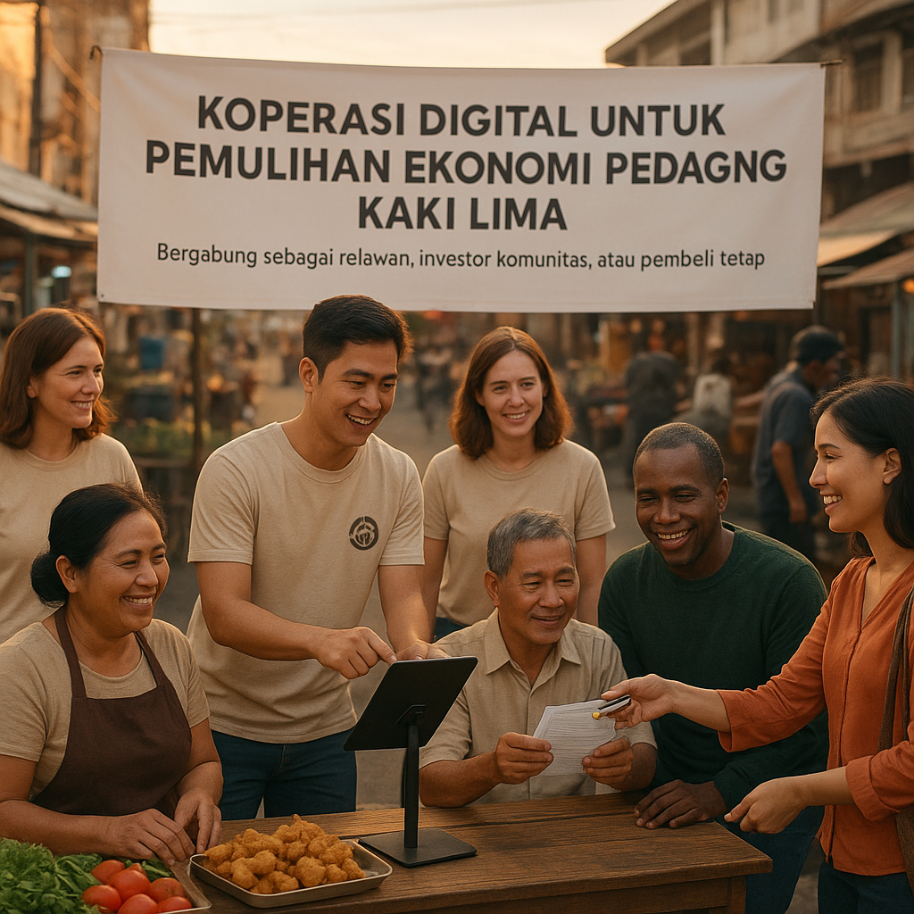 Koperasi Digital untuk Pemulihan Ekonomi Pedagang Kaki Lima