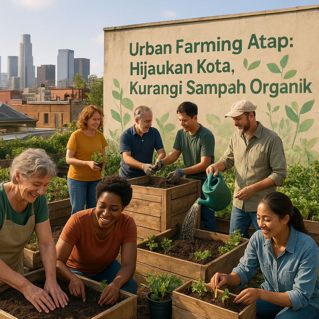 Urban Farming Atap: Hijaukan Kota, Kurangi Sampah Organik