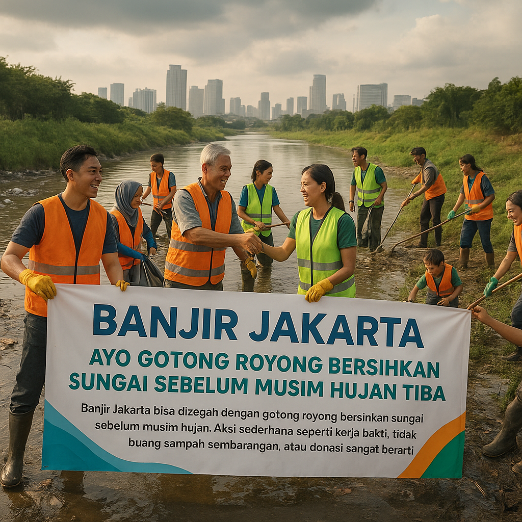 Banjir Jakarta: Ayo Gotong Royong Bersihkan Sungai Sebelum Musim Hujan Tiba