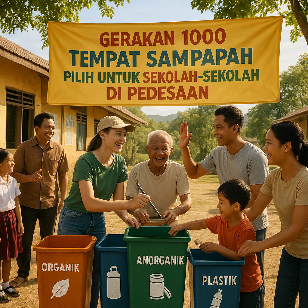 Gerakan 1000 Tempat Sampah Pilih untuk Sekolah-Sekolah di Pedesaan