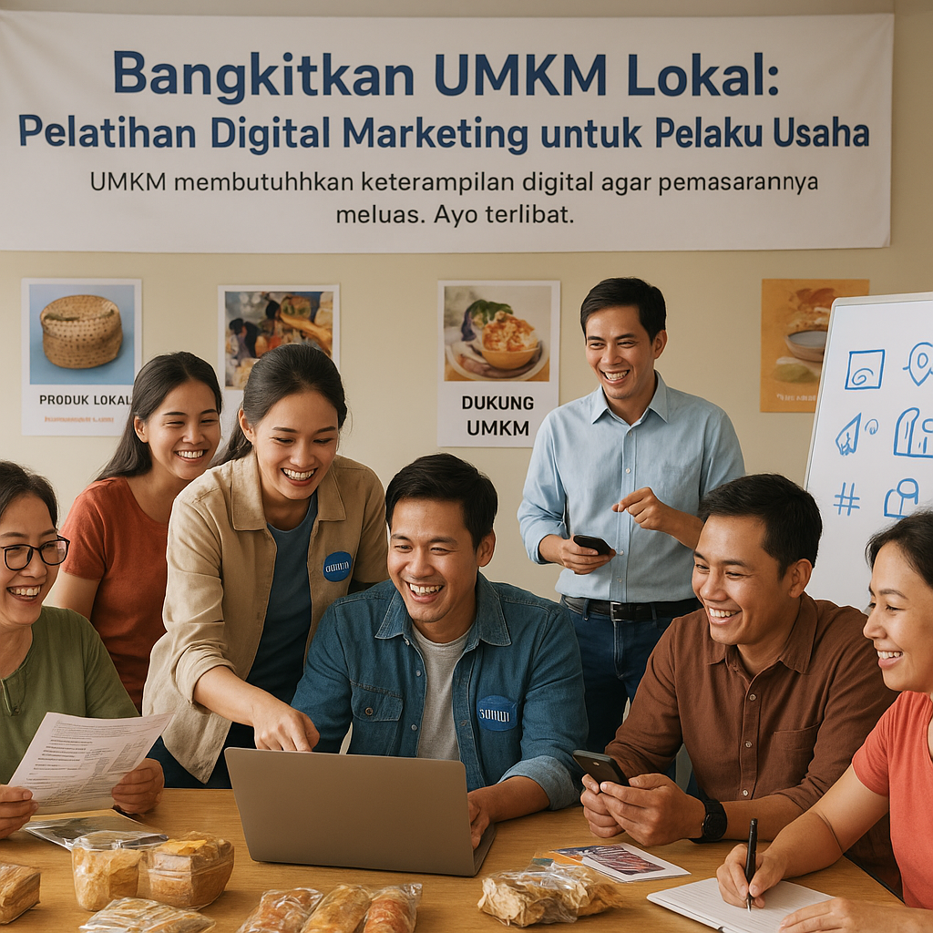 Bangkitkan UMKM Lokal: Pelatihan Digital Marketing untuk Pelaku Usaha