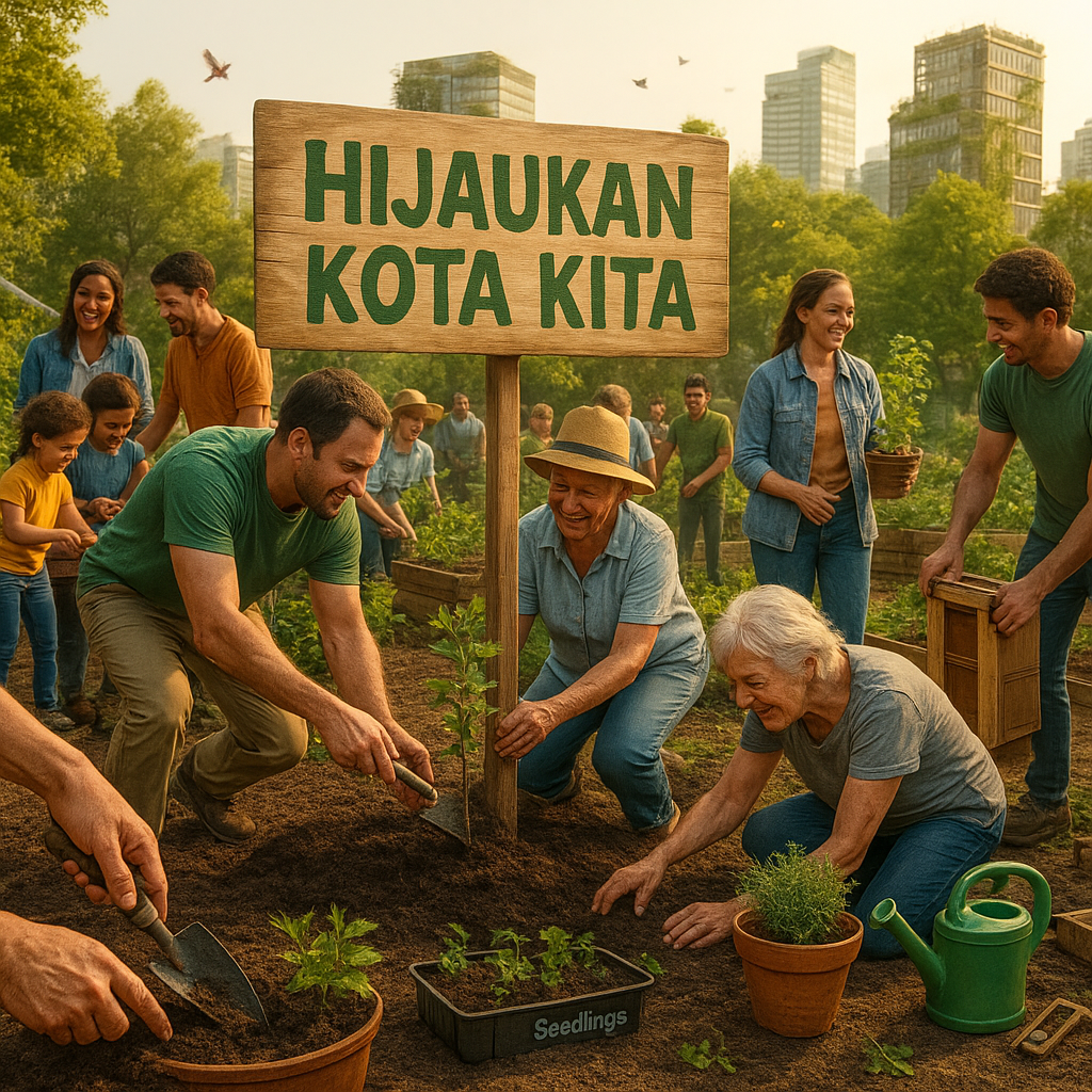 Hijaukan Kota Kita: Gerakan Menanam Pohon dan Urban Farming