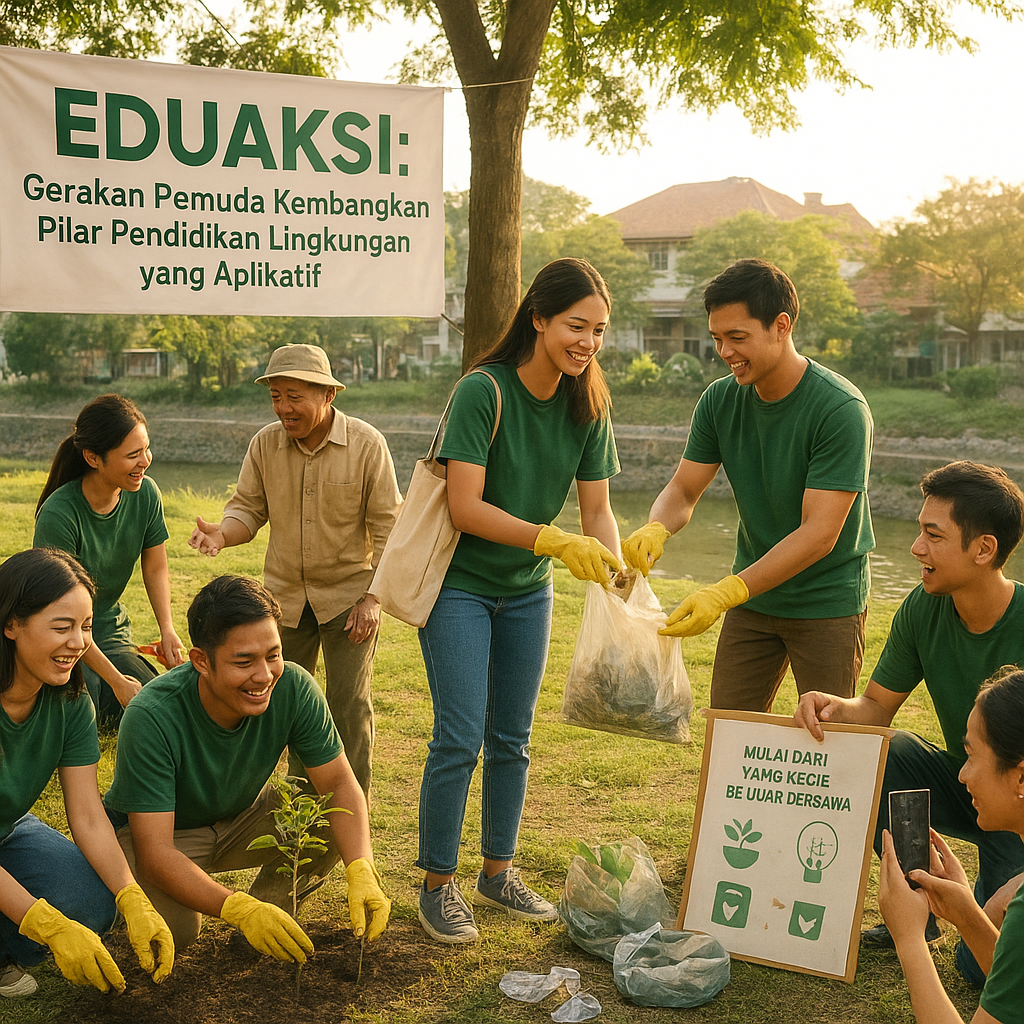 EDUAKSI: Gerakan Pemuda Kembangkan Pilar Pendidikan Lingkungan yang Aplikatif