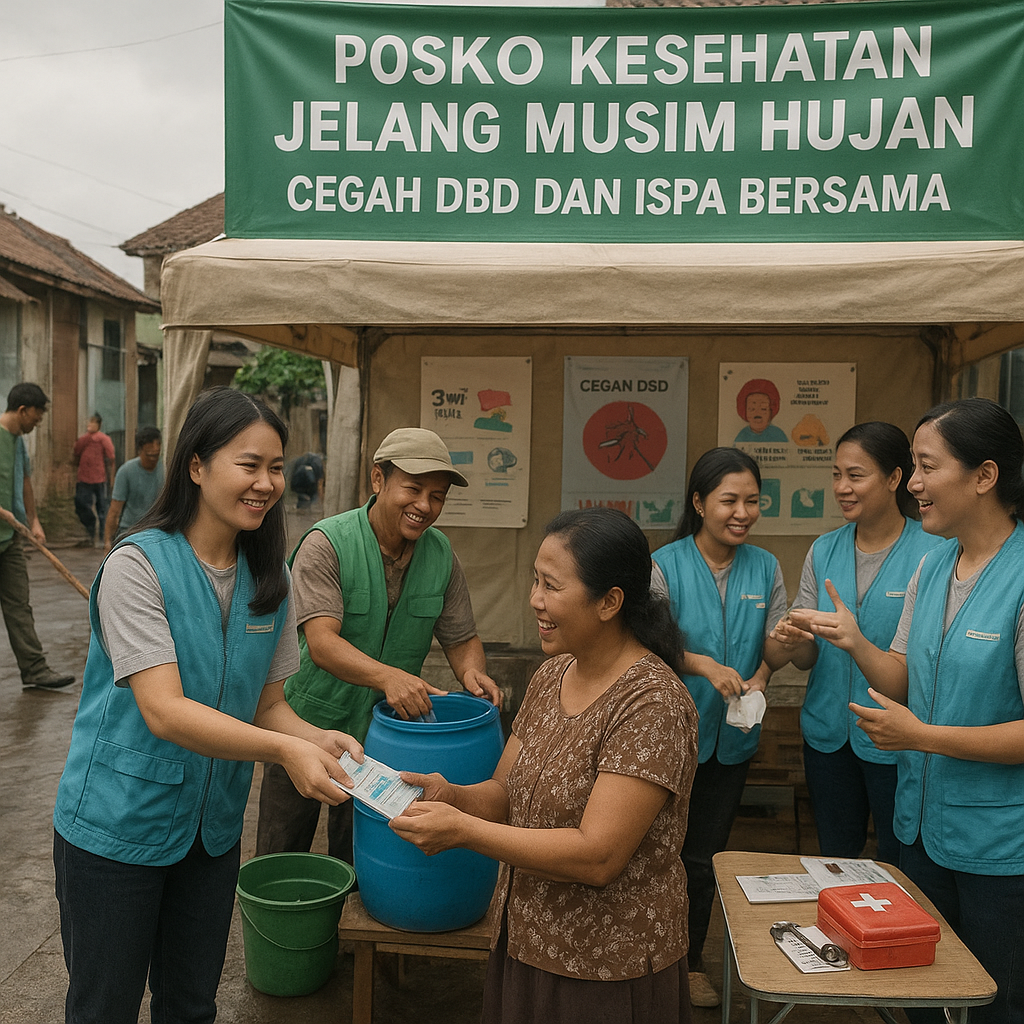 Posko Kesehatan Jelang Musim Hujan: Cegah DBD dan ISPA Bersama