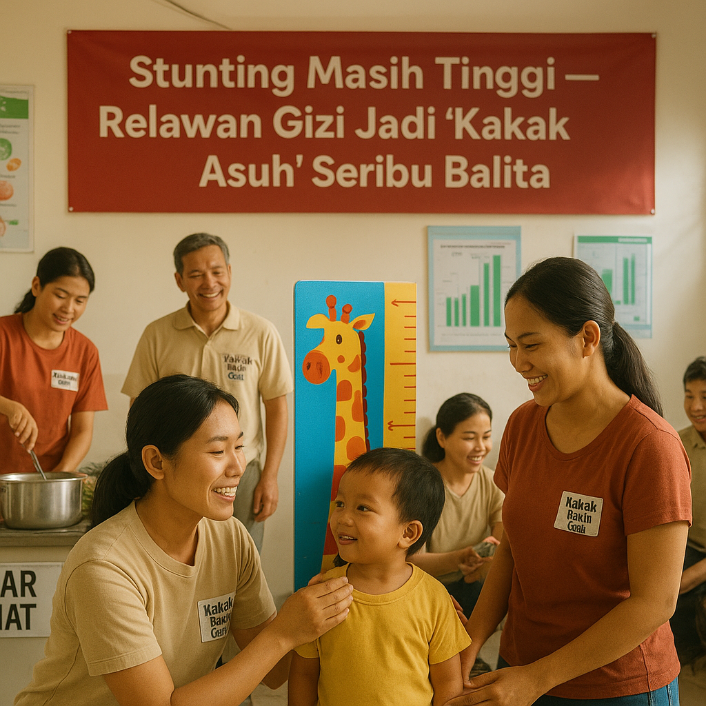 Stunting Masih Tinggi, Relawan Gizi Bisa Jadi 'Kakak Asuh' Seribu Balita