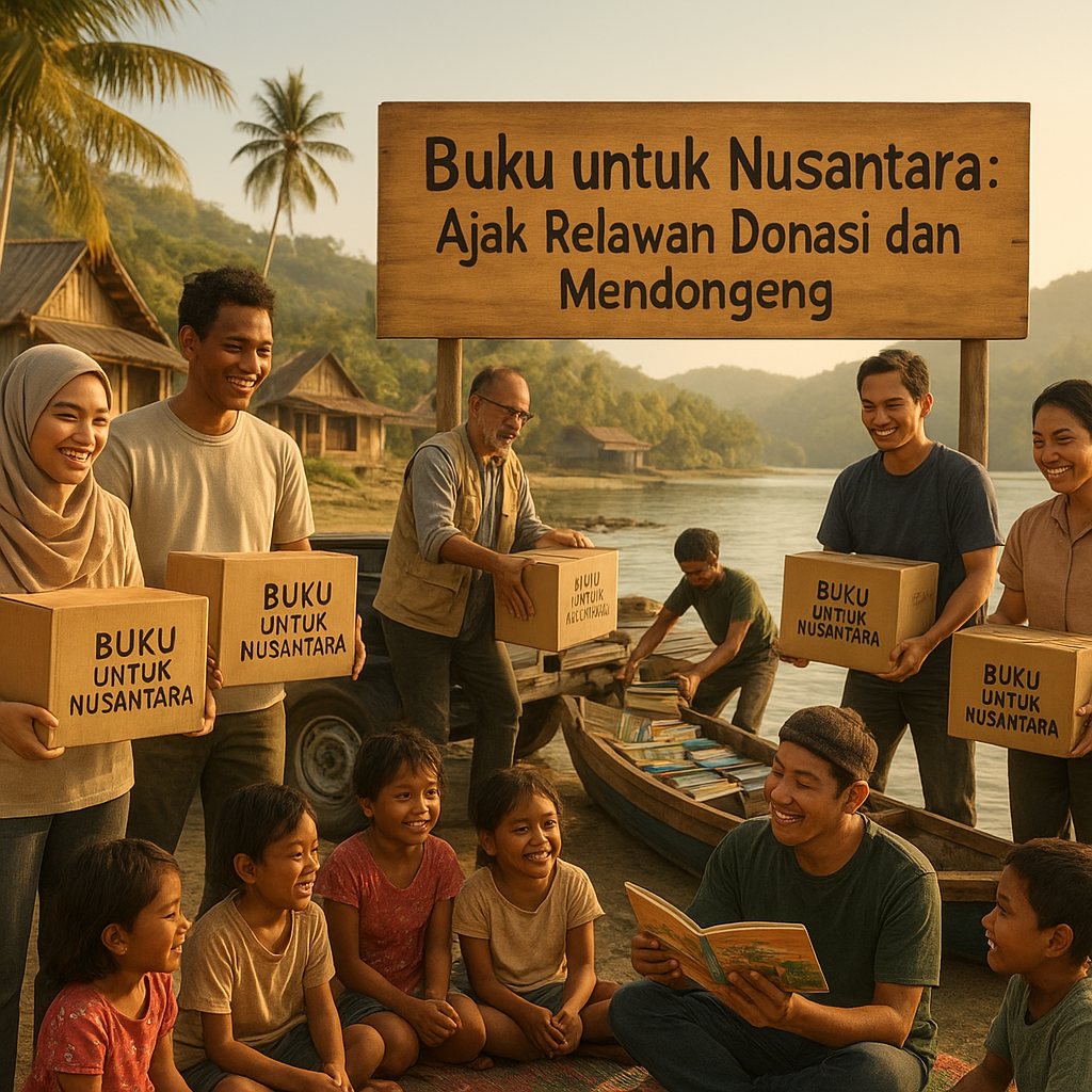 Buku untuk Nusantara: Ajak Relawan Donasi dan Mendongeng di Daerah 3T