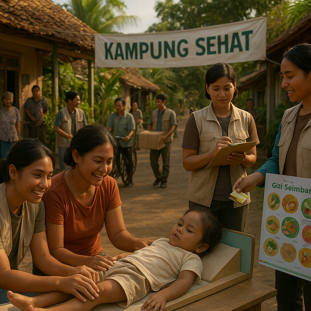 Kampung Sehat: Relawan Kader Kesehatan Cegah Stunting dari Rumah ke Rumah
