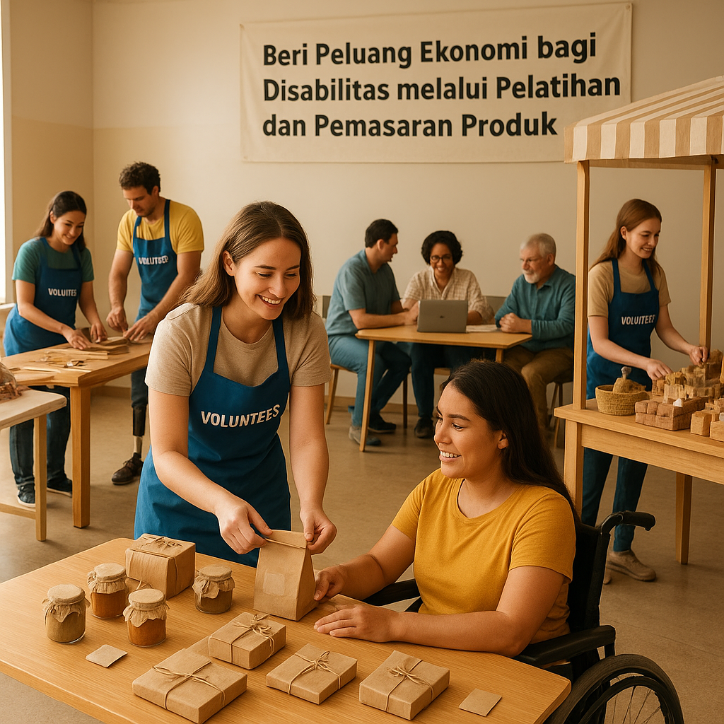 Beri Peluang Ekonomi bagi Disabilitas melalui Pelatihan dan Pemasaran Produk