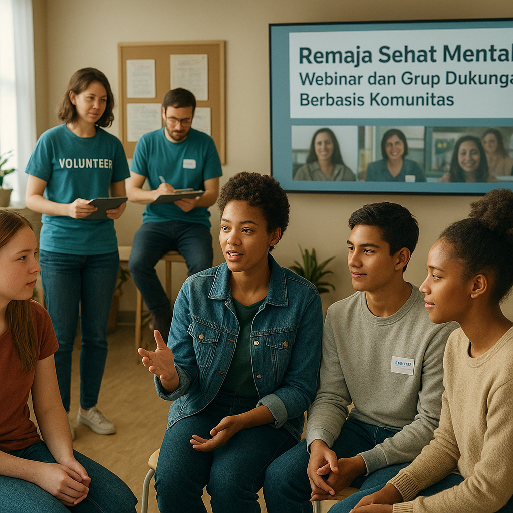 Remaja Sehat Mental: Webinar dan Grup Dukungan Berbasis Komunitas