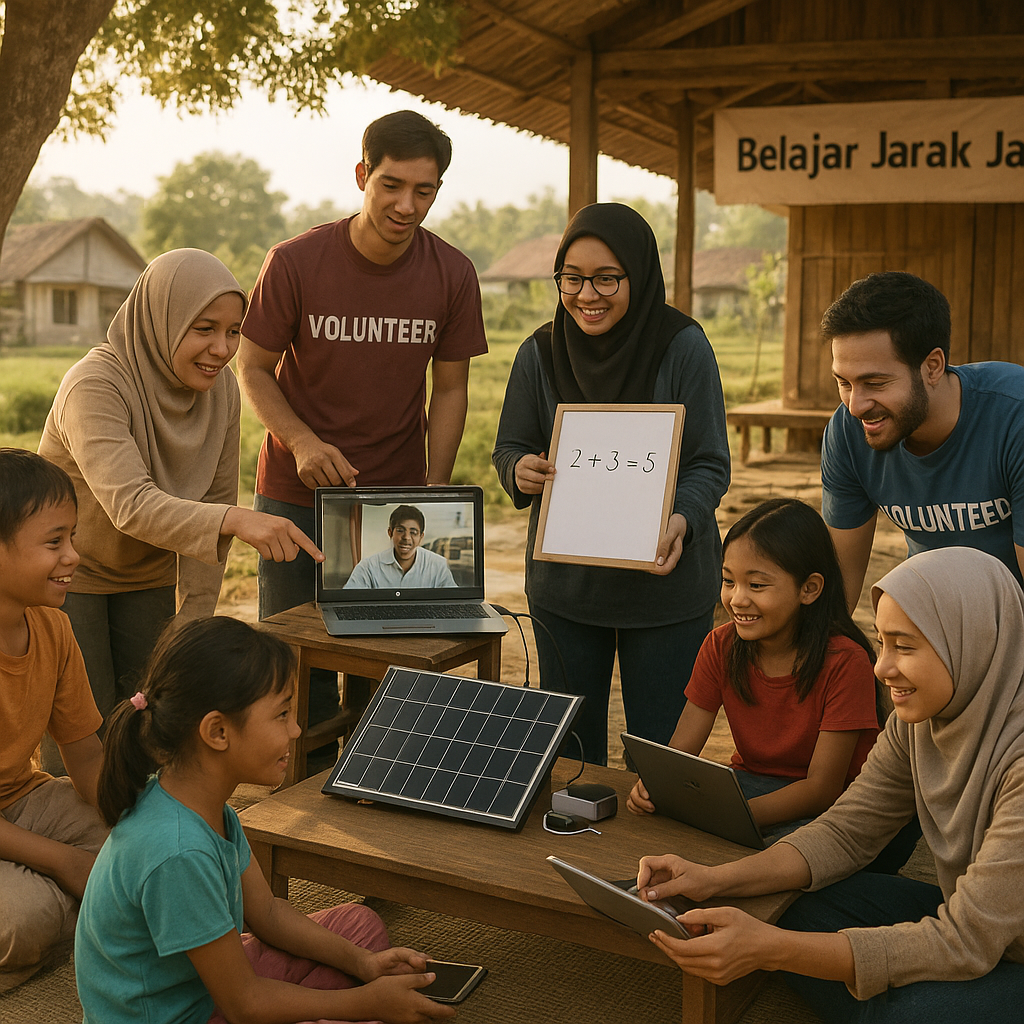 Anak Putus Sekolah Merana di Pelosok: Relawan Bisa Menjadi Jembatan Pendidikan dengan Program Belajar Jarak Jauh