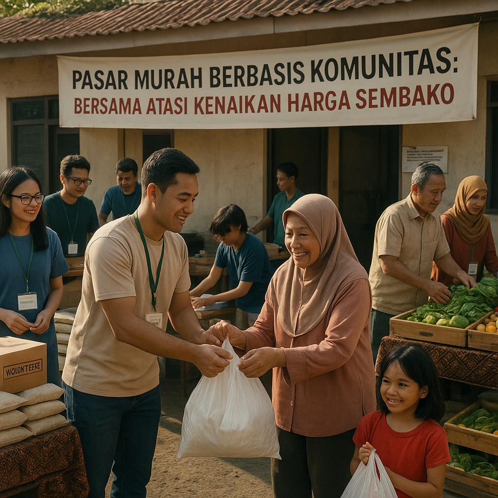 Pasar Murah Berbasis Komunitas: Bersama Atasi Kenaikan Harga Sembako