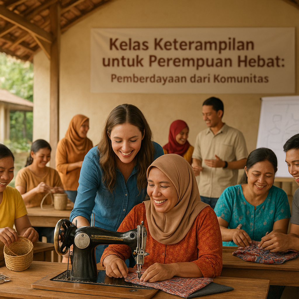 Kelas Keterampilan untuk Perempuan Hebat: Pemberdayaan dari Komunitas