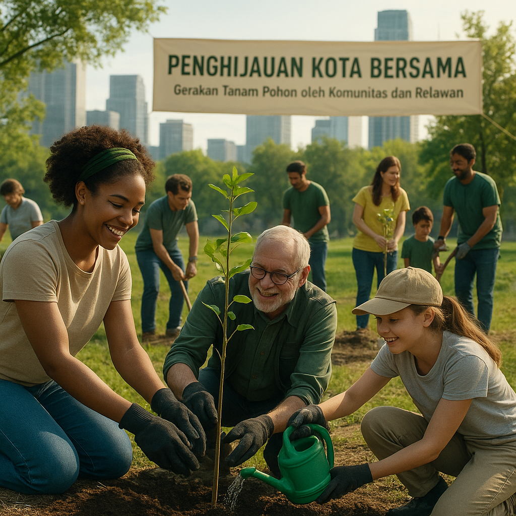 Penghijauan Kota Bersama: Gerakan Tanam Pohon oleh Komunitas dan Relawan