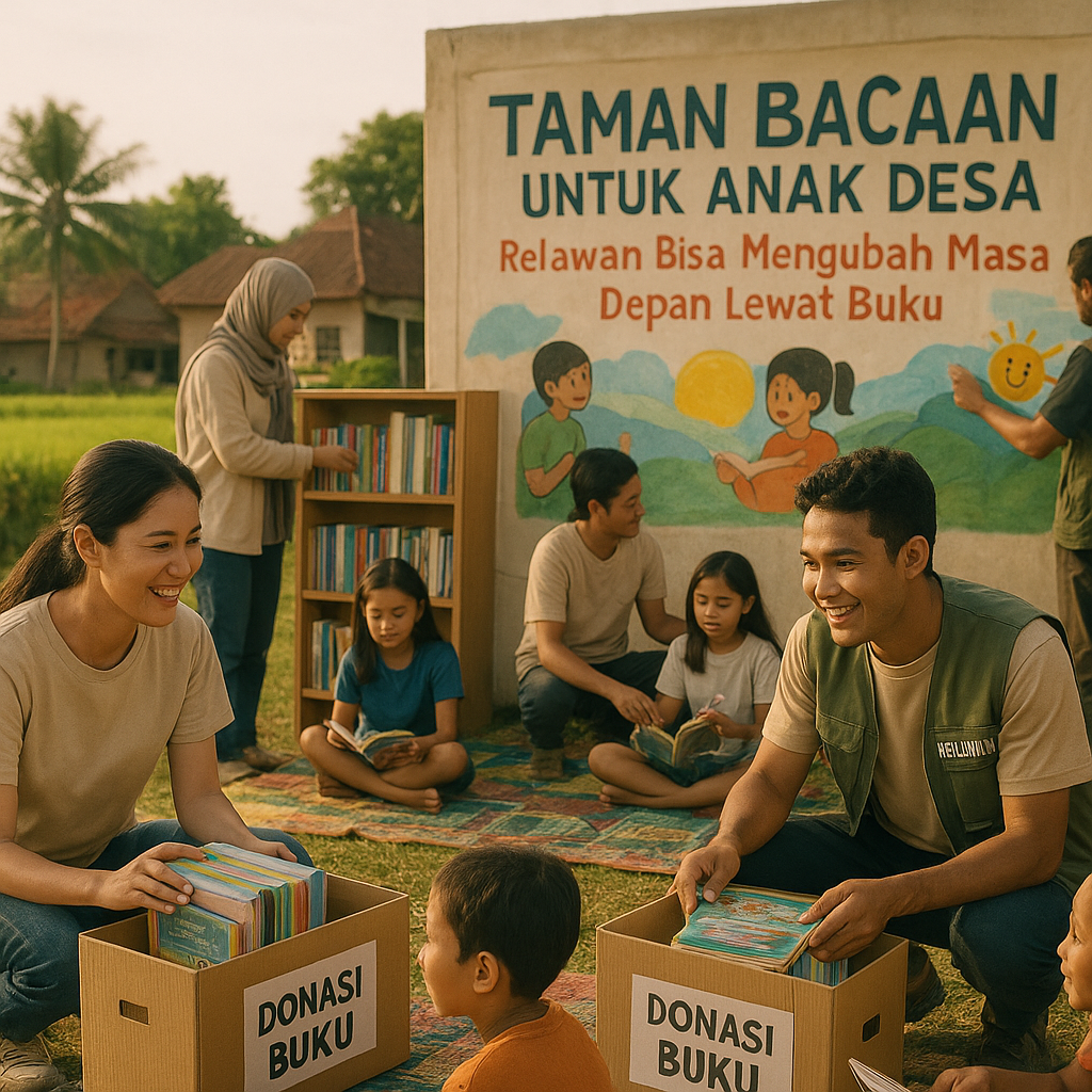 Taman Bacaan untuk Anak Desa: Relawan Bisa Mengubah Masa Depan Lewat Buku